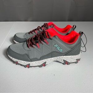 Fila At Peake 24 Women’s Trail Running Gray and Pink Shoes Size 9.5 NWT